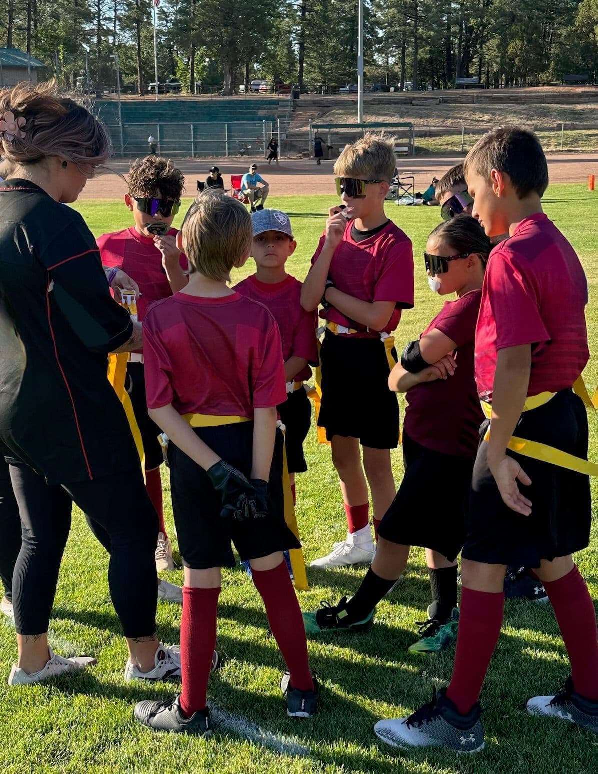 Phoenix Flag Football Huddle