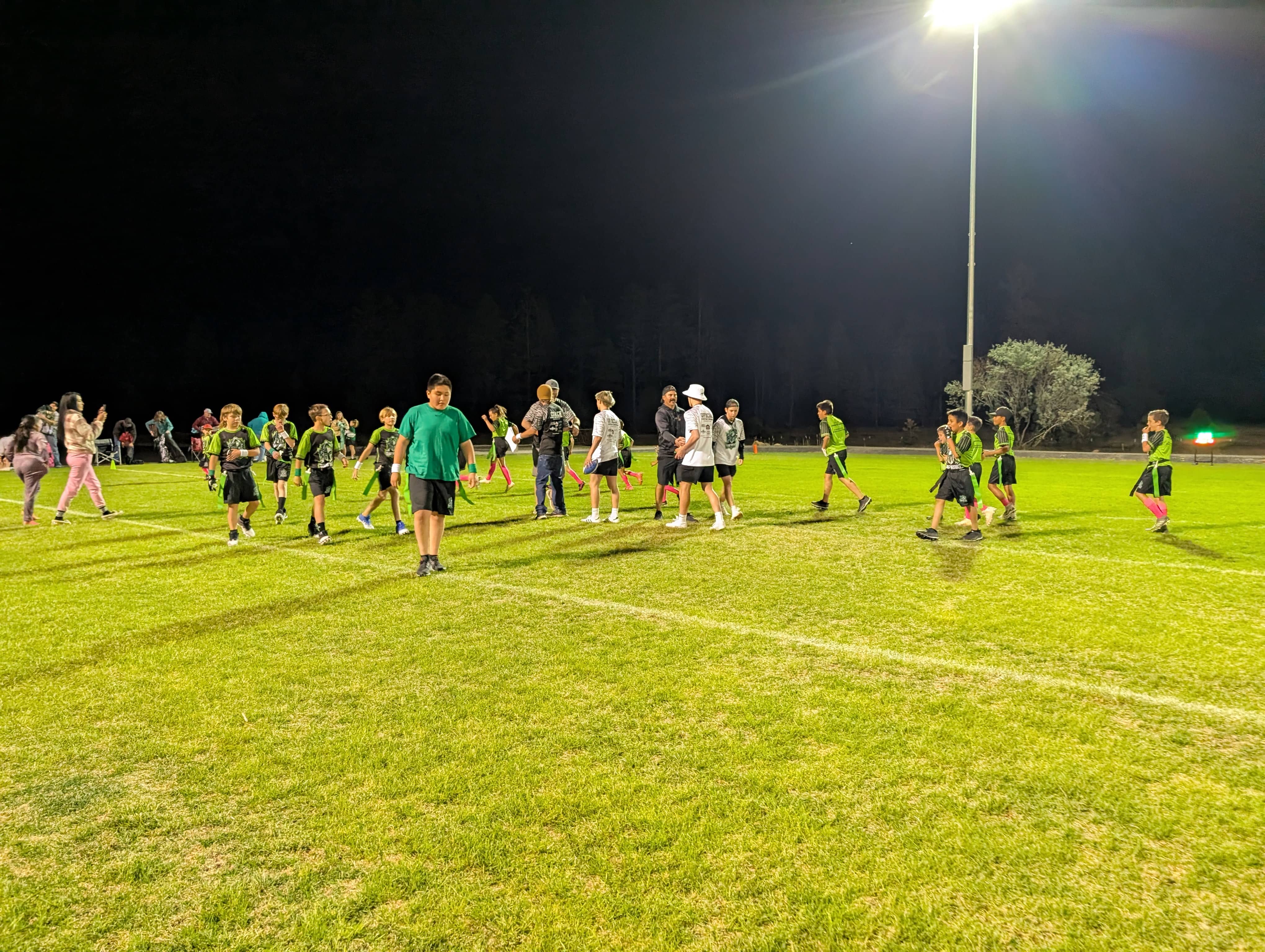 Action shot flag football phoenix norterra