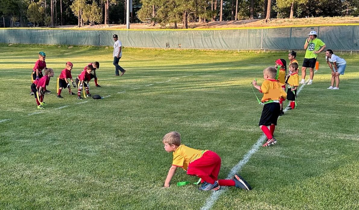 Action shot flag football phoenix norterra